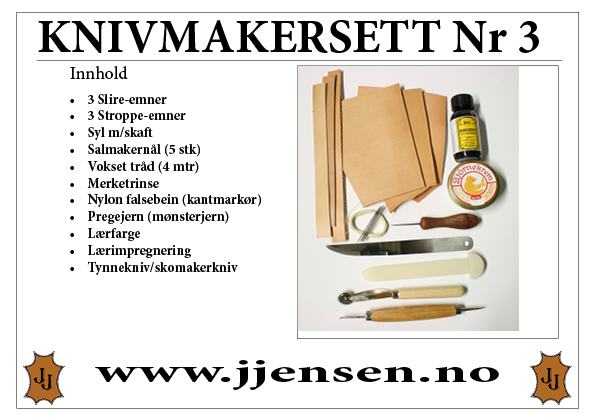 Knivmakersett Nr 3 Knivmakersett Nr 3