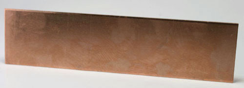 Bronseplate 200x50x0,5 mm-Metallplater-Knivmakerutstyr-Jørn Jensen Lærhandel