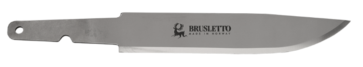 Brusletto Tiur/gutta på tur/gildekniv knivblad | Rustfrit stål | Jørn Jensen Lærhandel