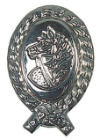 Ornament med bly- P110 nikkel-pynt til hodelag for hest-pynt til seletøy-Jørn Jensen Lærhandel